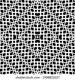 Diseñar un patrón monocromo sin fisuras. Fondo geométrico abstracto. Arte vectorial
