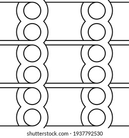 Diseñar un patrón monocromo sin fisuras. Fondo geométrico abstracto. Arte vectorial