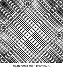 Design seamless monochrome pattern. Abstract geometric background. Vector artv