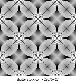 Design seamless monochrome pattern. Abstract lines textured background. Vector art. No gradient