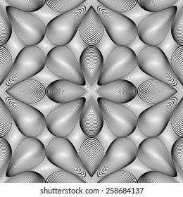Design seamless monochrome pattern. Abstract grid textured background. Vector art. No gradient