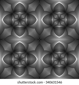 Design seamless monochrome pattern. Abstract decorative background. Vector art. No gradient