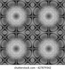 Design seamless monochrome pattern. Abstract grid textured background. Vector art. No gradient