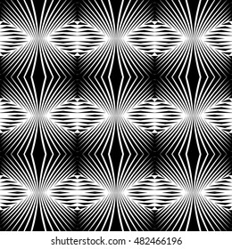 Design seamless monochrome pattern. Abstract lines textured background. Vector art. No gradient