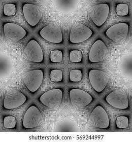 Design seamless monochrome pattern. Abstract grid textured background. Vector art. No gradient
