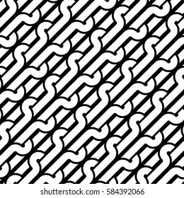 Design seamless monochrome pattern. Abstract background. Vector art