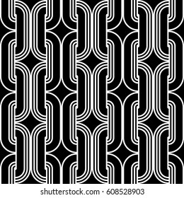 Design seamless monochrome pattern. Abstract background. Vector art
