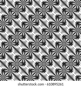 Design seamless monochrome pattern. Abstract lattice background. Vector art. No gradient