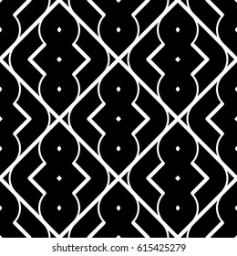 Design seamless monochrome pattern. Abstract background. Vector art