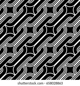 Design seamless monochrome pattern. Abstract background. Vector art