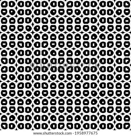 Design seamless monochrome pattern. Abstract geometric background. Vector artv
