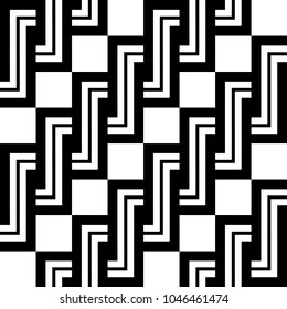 Design seamless monochrome spiral twisted pattern. Abstract background. Vector art
