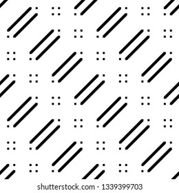 Design seamless monochrome strip pattern. Abstract background. Vector art