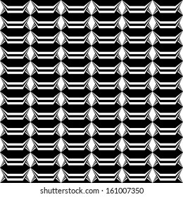 Design seamless monochrome striped pattern. Vector art
