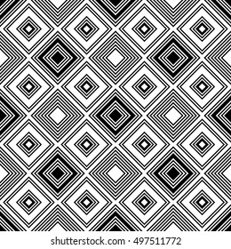 Design seamless monochrome striped pattern. Abstract textured background.