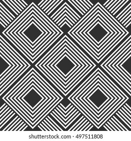 Design seamless monochrome striped pattern. Abstract textured background.