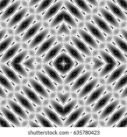Design seamless monochrome striped pattern. Abstract background. Vector art. No gradient