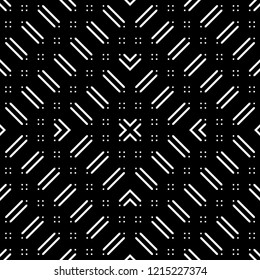 Design seamless monochrome stripy pattern. Abstract geometric background. Vector art