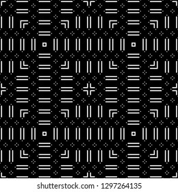 Design seamless monochrome stripy pattern. Abstract geometric background. Vector art