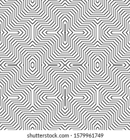 Design seamless monochrome stripy pattern. Abstract grating background. Vector art