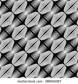Design seamless monochrome stripy pattern. Abstract geometric background. Vector art. No gradient