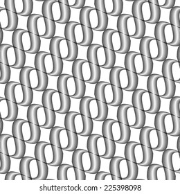 Design seamless monochrome twisted wave pattern. Abstract stripy background. Vector art