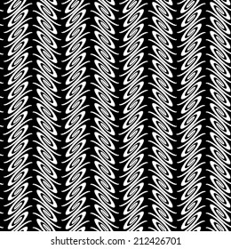 Design seamless monochrome vertical decorative pattern. Abstract background. Vector art