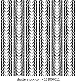 Design seamless monochrome vertical pattern. Vector art