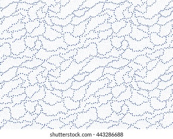 Design seamless monochrome waving hand drawn pattern. Abstract background. Vector art.