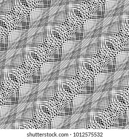 Design seamless monochrome waving pattern. Abstract background. Vector art. No gradient