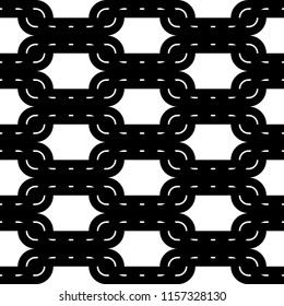 Design seamless monochrome waving pattern. Abstract background. Vector art. No gradient