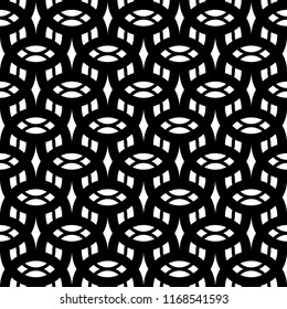 Design seamless monochrome waving pattern. Abstract background. Vector art