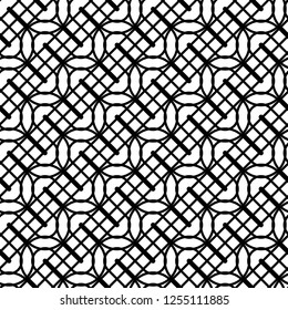 Design seamless monochrome waving pattern. Abstract lines textured background. Vector art