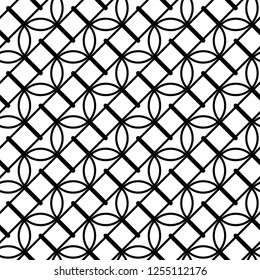 Design seamless monochrome waving pattern. Abstract lines textured background. Vector art