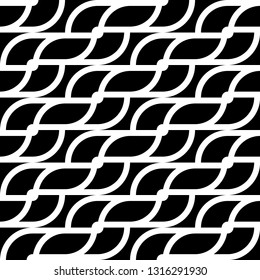 Design seamless monochrome waving pattern. Abstract background. Vector art