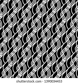 Design seamless monochrome waving pattern. Abstract background. Vector art