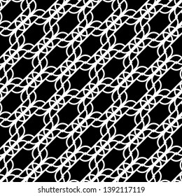 Design seamless monochrome waving pattern. Abstract background. Vector art