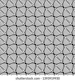 Design seamless monochrome waving pattern. Abstract background. Vector art