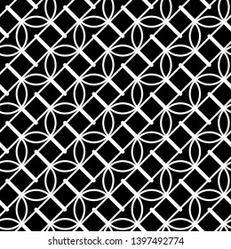 Design seamless monochrome waving pattern. Abstract lines textured background. Vector art