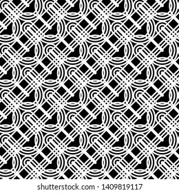 Design seamless monochrome waving pattern. Abstract lines textured background. Vector art