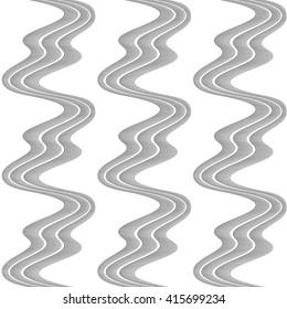 Design seamless monochrome waving pattern. Abstract background. Vector art. No gradient