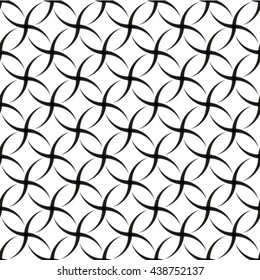 Design seamless monochrome waving pattern. Abstract vertical background. Vector art