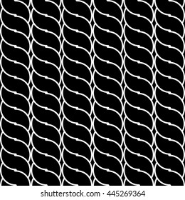 Design seamless monochrome waving pattern. Abstract background. Vector art