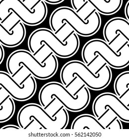 Design seamless monochrome waving pattern. Abstract background. Vector art