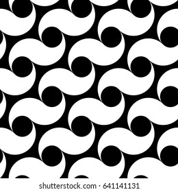 Design seamless monochrome waving pattern. Abstract diagonal background. Vector art