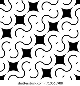 Design seamless monochrome waving pattern. Abstract background. Vector art