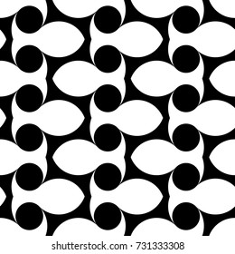 Design seamless monochrome waving pattern. Abstract zigzag background. Vector art