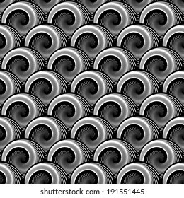 Design seamless monochrome whirlpool diagonal pattern. Abstract twisted textured background. Vector art