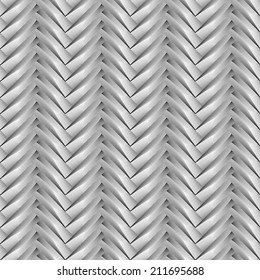 Design seamless monochrome zigzag geometric pattern. Abstract diagonal stripy background. Vector art