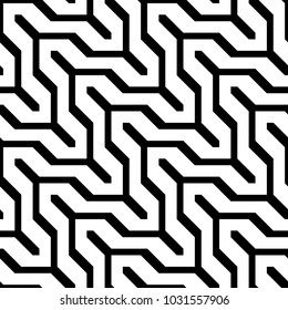 Design seamless monochrome zigzag pattern. Abstract background. Vector art